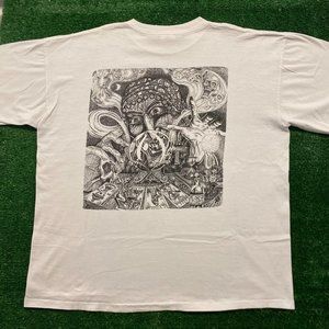 Vintage 90s Fortune Teller Crystal Ball T-Shirt Tarot Psychic Single Stitch XXL